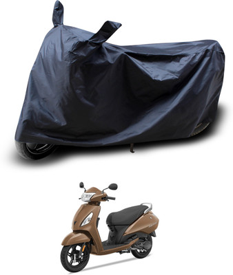 PAGORA Two Wheeler Cover for TVS(Jupiter classic, Black)