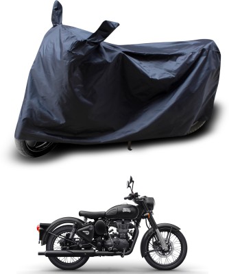 PAGORA Waterproof Two Wheeler Cover for Royal Enfield(Bullet 350 Twinspark, Black)