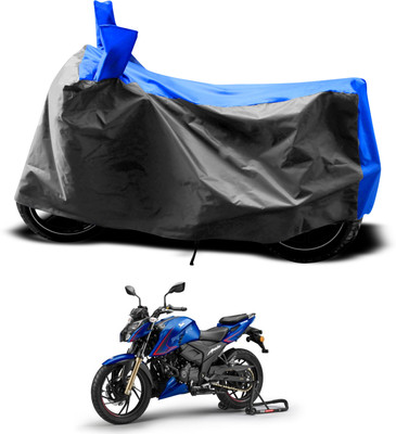 PAGORA Two Wheeler Cover for TVS(Apache RTR 200, Grey)