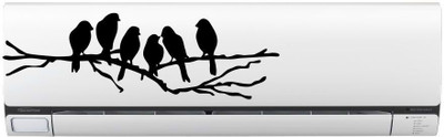 Delight Decor 23 cm Bird on Branch AC Sticker Self Adhesive Sticker(Pack of 1)