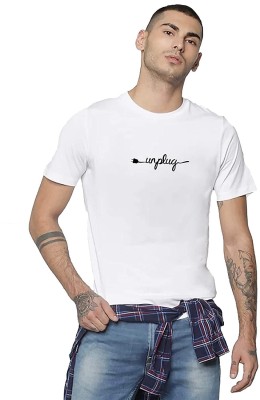 ELEGANT FOX Printed Men Round Neck White T-Shirt