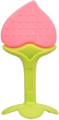 Aao je Fruit Shape Soft Silicone Teethers 1 Teether(Peach)