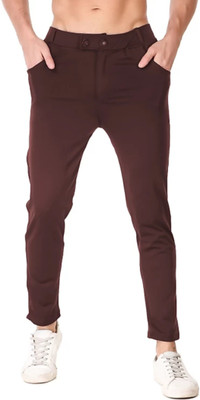 kdsn Solid Men Maroon Track Pants