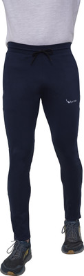 WOXSTER Self Design Men Blue Track Pants