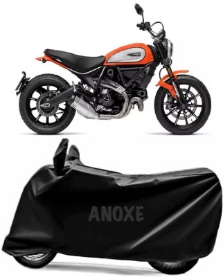 ANOXE Two Wheeler Cover for Ducati(Scrambler, Black)