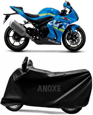 ANOXE Two Wheeler Cover for Suzuki(GSX R1000, Black)