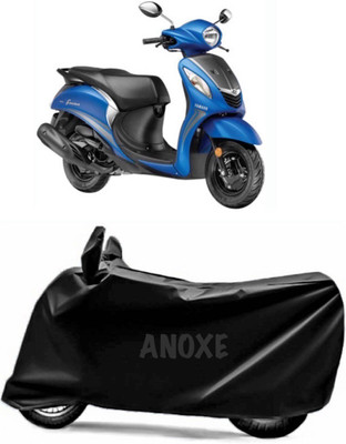 ANOXE Two Wheeler Cover for Yamaha(Fascino, Black)