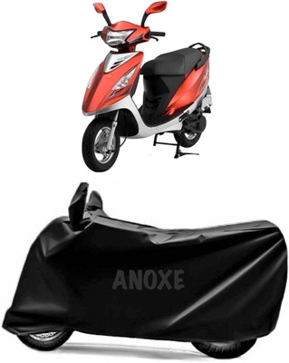ANOXE Two Wheeler Cover for TVS(Scooty Streak, Black)
