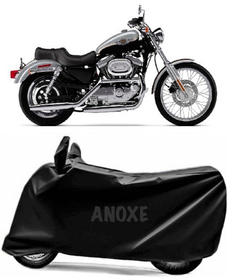 ANOXE Two Wheeler Cover for Harley Davidson(XL 1200, Black)