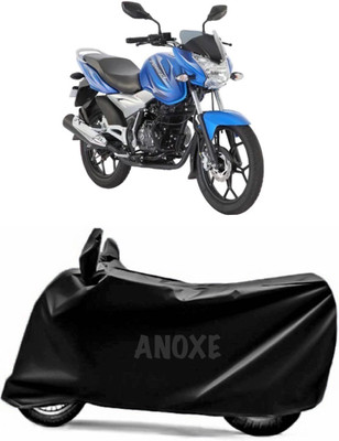 ANOXE Two Wheeler Cover for Bajaj(Discover 125 DTS-i, Black)