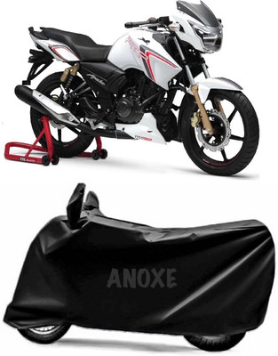 ANOXE Two Wheeler Cover for TVS(Apache RTR 180, Black)