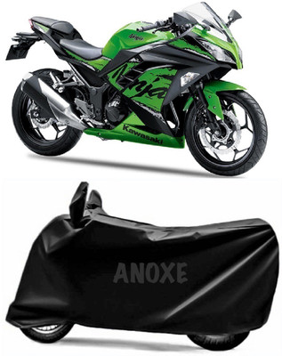 ANOXE Two Wheeler Cover for Kawasaki(Ninja 300, Black)