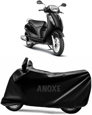 ANOXE Two Wheeler Cover for Suzuki(Access, Black)