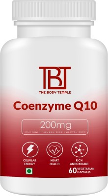 The Body Temple Coenzyme Q10-200MG with Piperine Extract 5 mg (60 Capsules(Pack of 1))(60 Capsules)