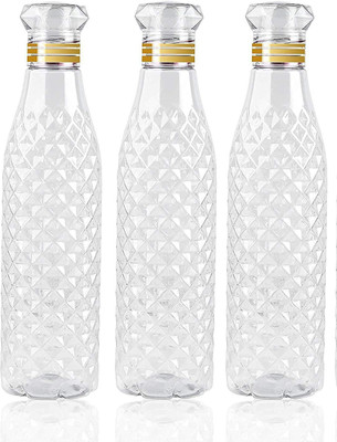 GVJ TRADERS 1000 ml Plastic Bottle(Pack of 3, White)