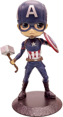 RVM Toys Captain America Action Figure 15 cm for Office Desk, Car, Cake Topper Toys(Multicolor)