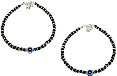 morning star EVIL EYE Brass Anklet(Pack of 2)