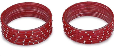 The Maruti Shop Glass Bangle Set(Pack of 12)