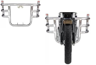 WHEETOYKART Front Airfly 3 Bend Metal Bar/Rod Leg Guard for Royal Enfield Classic 350CC Bike Crash Guard(Royal Enfield)