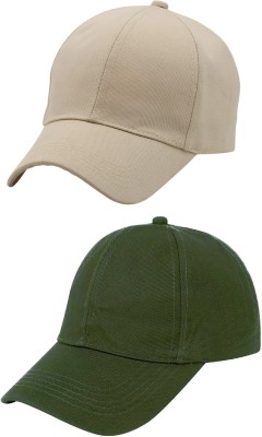 ZACHARIAS Solid Sports/Regular Cap Cap(Pack of 2)