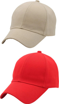 ZACHARIAS Solid Sports/Regular Cap Cap(Pack of 2)