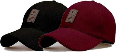 zendro Solid Sports/Regular Cap Cap(Pack of 2)