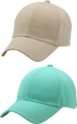 ZACHARIAS Solid Sports/Regular Cap Cap(Pack of 2)