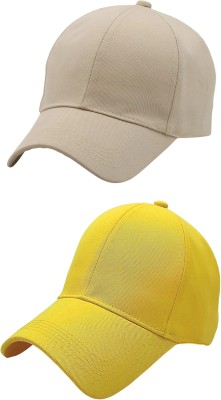 ZACHARIAS Solid Sports/Regular Cap Cap(Pack of 2)