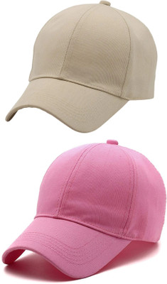 ZACHARIAS Solid Sports/Regular Cap Cap(Pack of 2)