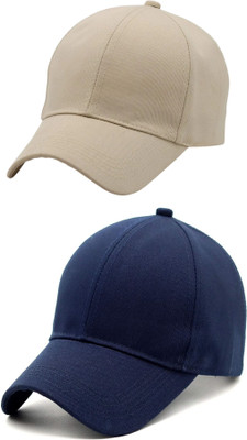 ZACHARIAS Solid Sports/Regular Cap Cap(Pack of 2)