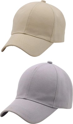 ZACHARIAS Solid Sports/Regular Cap Cap(Pack of 2)