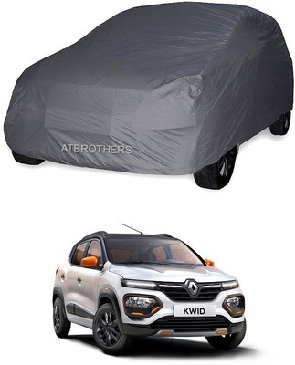 ATBROTHERS Car Cover For Renault Kwid, Kwid 1.0 RXL 02 Anniversary Edition (Without Mirror Pockets)(Grey)