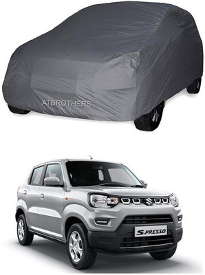 ATBROTHERS Car Cover For Maruti Suzuki S-Presso, S-Presso LXI Opt Petrol, S-Presso LXI Petrol (Without Mirror Pockets)(Grey)