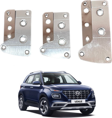 Oshotto CS-036 Car Pedals Kit Pad Covers Set For Hyundai Venue (Silver) Car Pedal