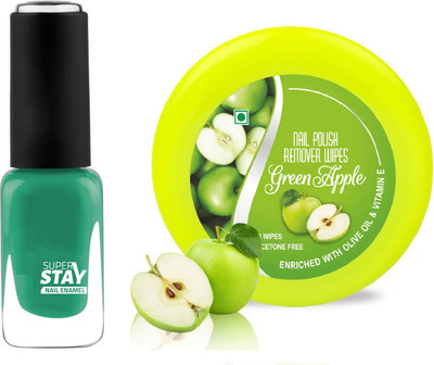 ADJD GRENN COLOR NAIL PAINT & NAIL PAINT REMOVER(2 Items in the set)
