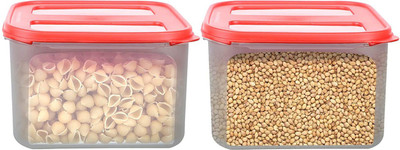 Cutting EDGE Plastic Utility Container  - 3 L(Pack of 2, Red)
