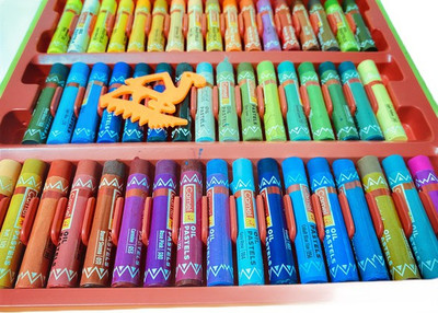 Camlin Camel oil Pastels 50 Shade Paper Pack..(Set of 50, Multicolor)