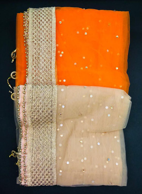CLOTHVERSE Net Embellished Women Dupatta