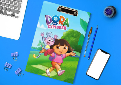 Creative Print Solution Dora Explorer Reprint Clip Board Exam Pad (14x9.5 Inches)(Set of 1, Multicolor)