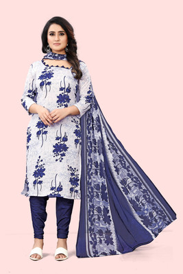 Kashvi Crepe Floral Print Kurta & Churidar Material