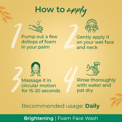 PALMOLIVE Brightening Foam Facewash, 100ml x 3 (300ml) (Pack of 3) Face Wash (300 ml)