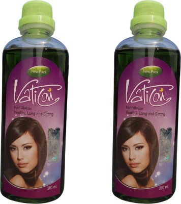 HERBS N DRUGS Vaticon Ayurvedic Hair Oil 200ml - with 8 Natural Herb extracts (200ml x 2) Hair Oil(400 ml)