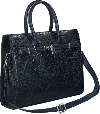 RICHSIGN LEATHER ACCESSORRIES Women Blue Satchel