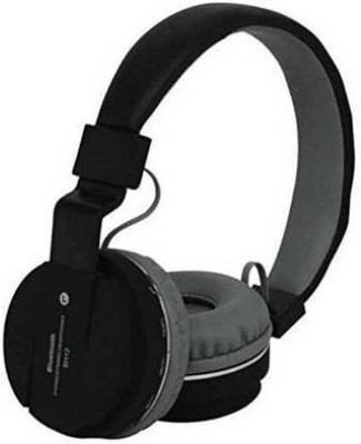 Gadget Zone SH12 Wireless Headphone for All Smart Devices Bluetooth 01 Bluetooth & Wired(Black, On the Ear)