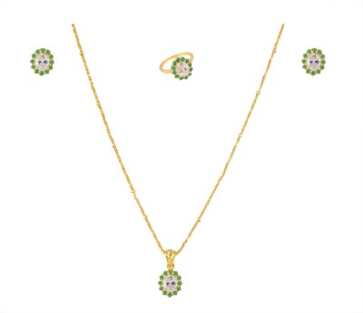 Vinayak Alloy Gold-plated Multicolor Jewellery Set(Pack of 1)