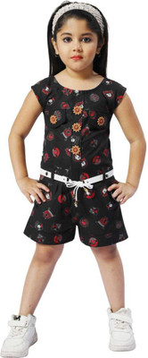 Samshil Fashion Printed Girls Jumpsuit