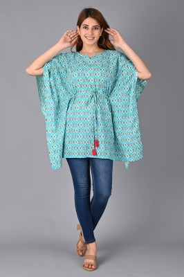 Ghaba Printed Cotton Blend Women Kaftan