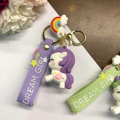 Tera13 Unicorn Key Ring Key Chain for Girls Silicone Unicorn Toy and Charm Key Key Chain