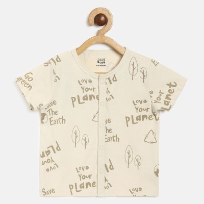 MINI KLUB Baby Boys Self Design Pure Cotton T Shirt(Multicolor, Pack of 3)