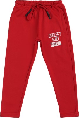 Dyca Track Pant For Boys(Red, Pack of 1)